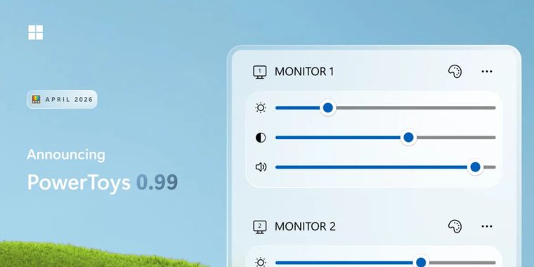 PowerToys 0.99 adds new tools for controlling external monitors and window management