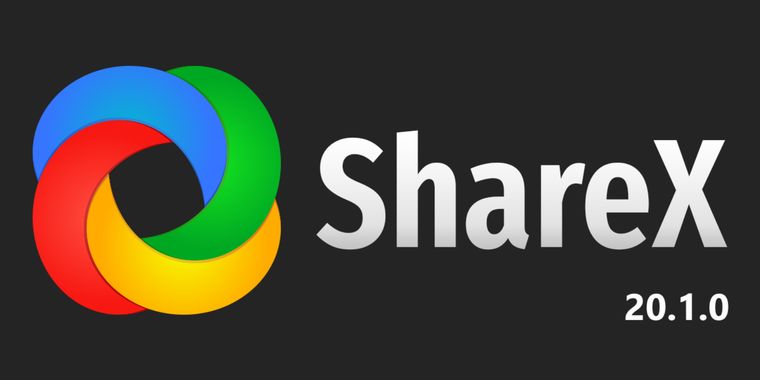 ShareX 20.1.0: new image editor selector & improved DPI, text, and arrow tools