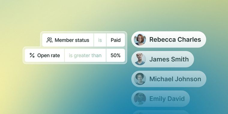 Ghost adds saved audience segments and faster member filtering