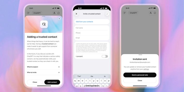 ChatGPT launches Trusted Contact feature for user safety support