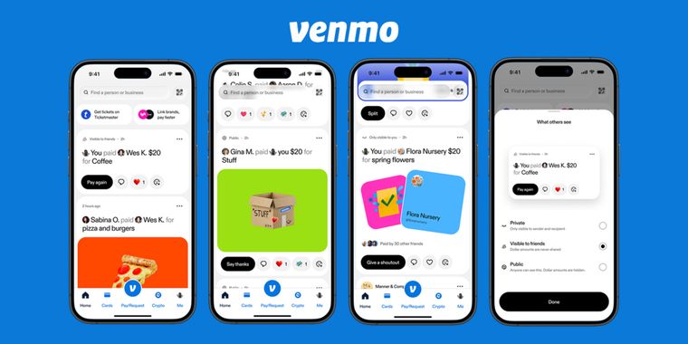 Venmo’s recent redesign improves payment privacy defaults and adds rewards-focused tabs