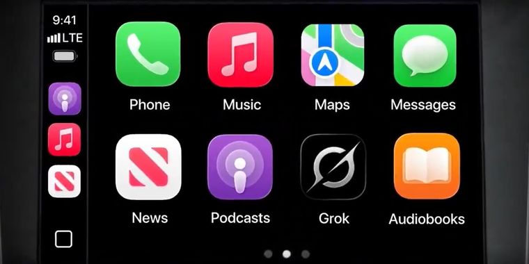 Grok voice mode launches for Apple CarPlay, enabling hands-free AI chat