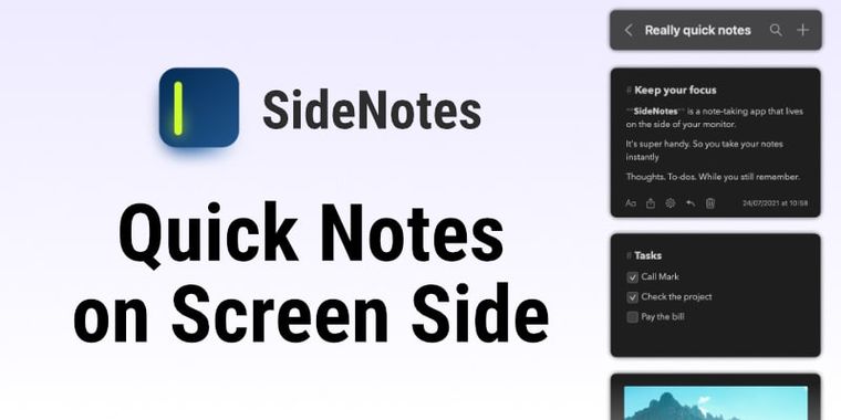 SideNotes improves Markdown editor, note folding & pinning, and more for macOS & iOS users