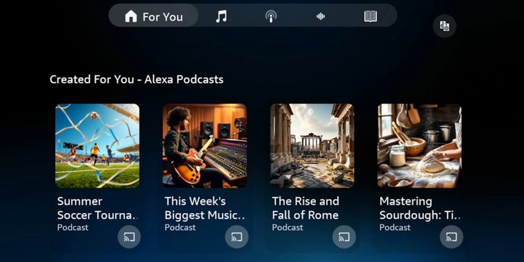 Alexa+ now offers AI-generated podcast episodes on user request