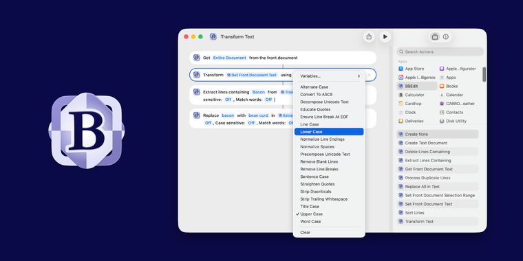BBEdit 16 brings in-image text search, expanded Shortcuts, project color schemes, and more
