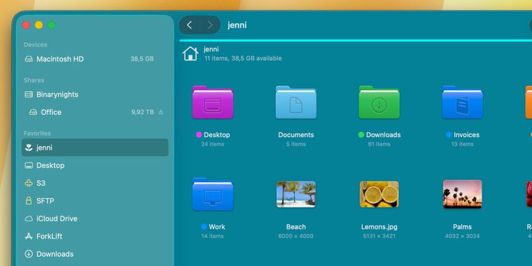 ForkLift 4.6.3 adds item info overlays and navigation shortcuts