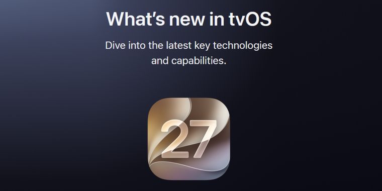 tvOS 27 adds redesigned Podcasts app, faster AirPlay, accessibility option