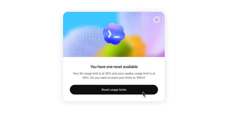 OpenAI lets users save Codex rate limit resets for later use