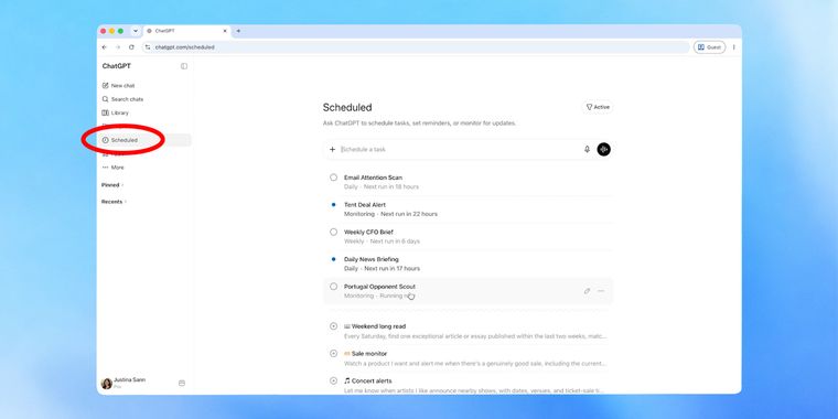 ChatGPT launches new scheduled tasks and prepares to sunset Pulse