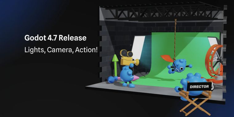 Godot 4.7 adds AreaLight3D, Asset Store overhaul, GABE support, and HDR output