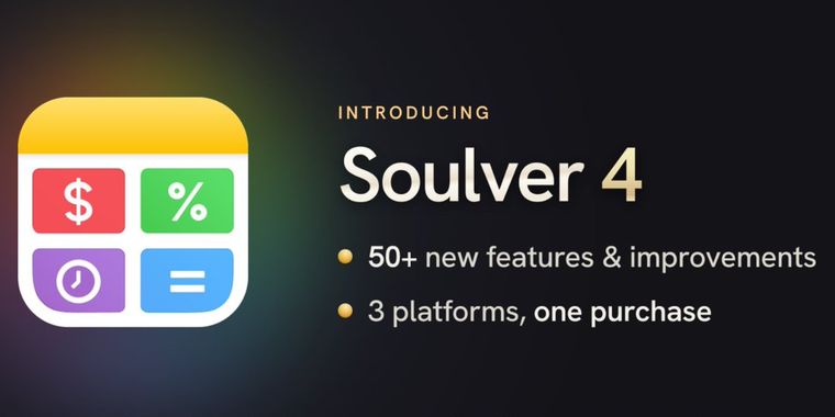 Soulver 4: trip planning, tags, and advanced calculation features