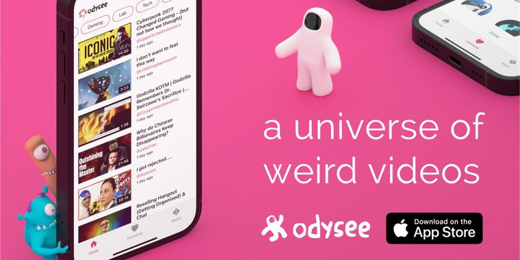 Odysee 0.8.0 on iOS adds playlist support and watch history in redesigned app