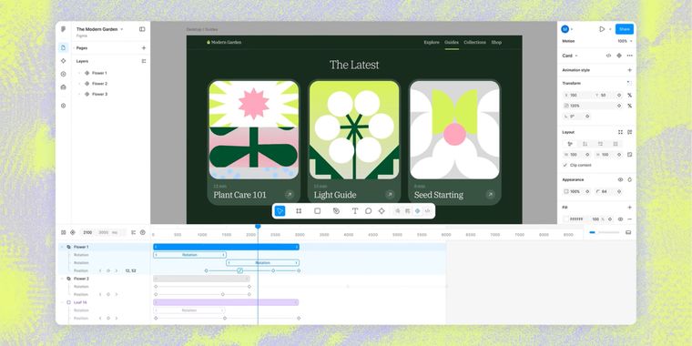 Figma launches a new integrated Motion design tool alongside Code Layers & new AI features