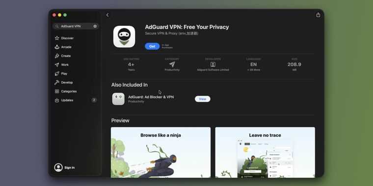AdGuard VPN for Mac launches on the Mac App Store
