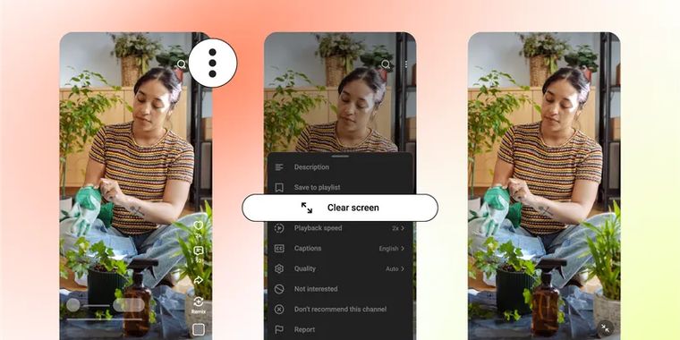 YouTube Shorts get clean mode, x2 playback speed, new heart icon & dislike button removal