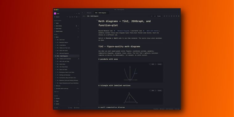 ZenNotes 2.7.0 adds slash commands and CSV wikilinks