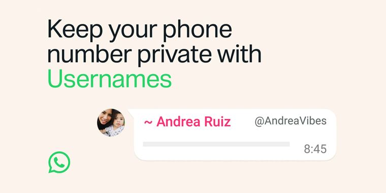 WhatsApp is adding usernames to let people chat without sharing their phone numbers
