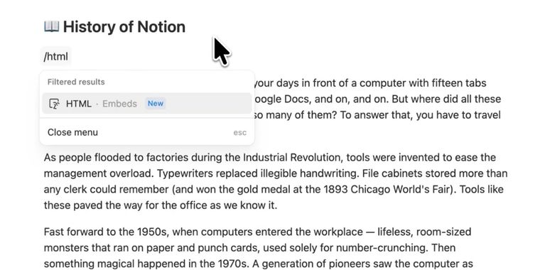 Notion adds external agent orchestration, HTML blocks, and Microsoft integration