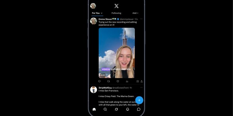 X introduces video editor on iOS with captions and green screen