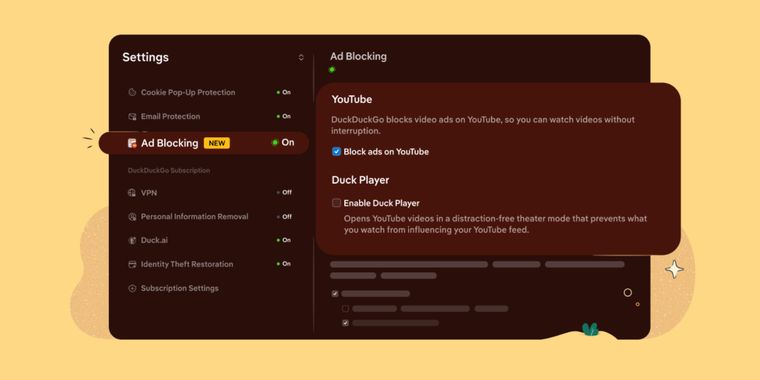 DuckDuckGo browser now blocks YouTube Video Ads automatically on desktop and phones 