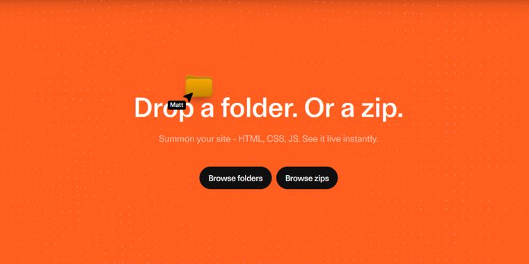Cloudflare Drop enables instant website deployment via browser upload