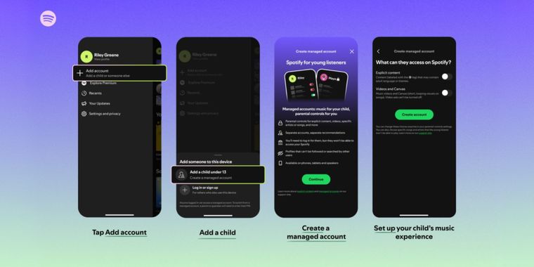 Spotify expands free managed accounts for kids under 13 to new regions