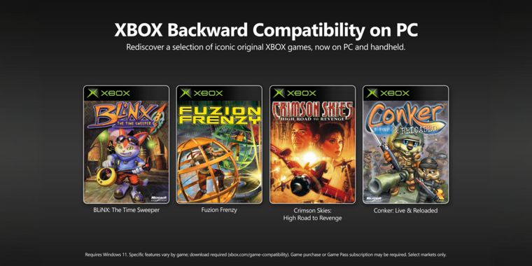 Microsoft introduces Xbox backward compatibility on PC, starting with 4 Xbox classic games