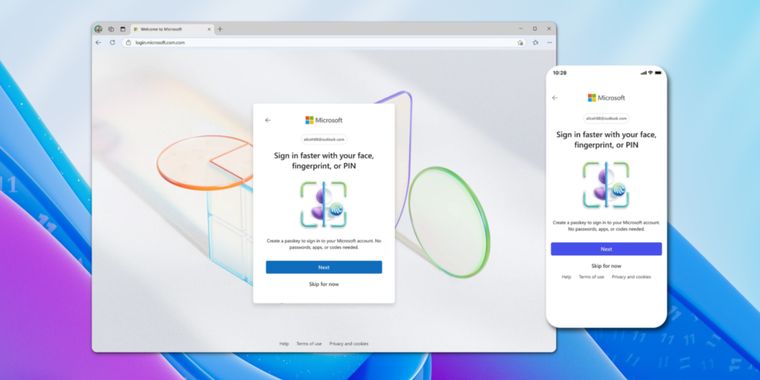 Microsoft Entra ID to default to passkeys, phasing out SMS and voice codes by 2027