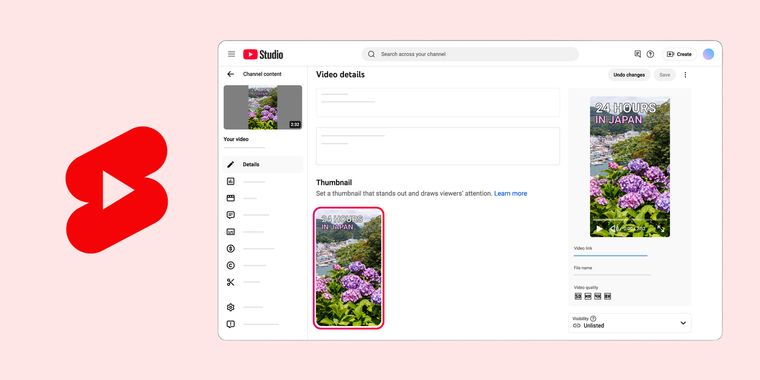 YouTube introduces custom thumbnails for Shorts and Ask Studio AI thumbnail generation