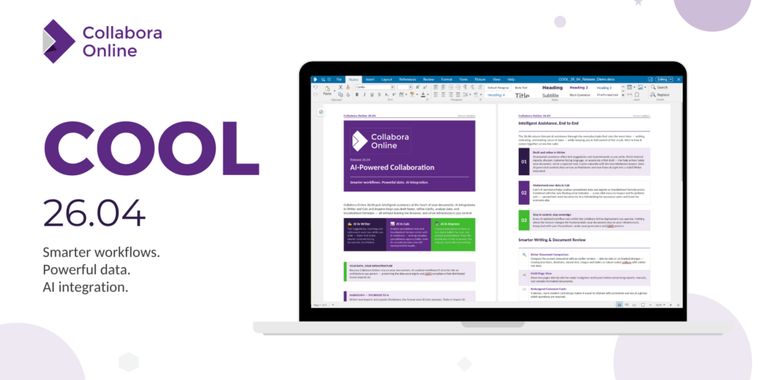 Collabora Online 26.04 adds optional AI assistant and smarter document comparison & review