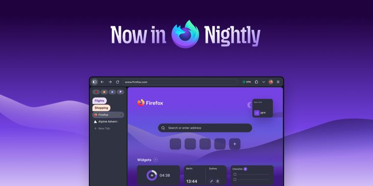 A first look at Firefox's new Nova UI, with the return of compact mode, in Nightly channel