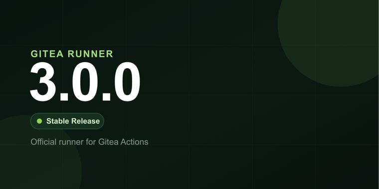 Gitea Runner 3.0.0 supports standard artifact and cache actions