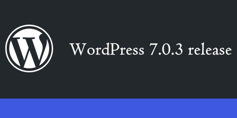 WordPress 7.0.3 security release patches multiple vulnerabilities