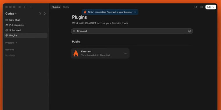 Firecrawl plugin brings advanced search and website tools to Codex