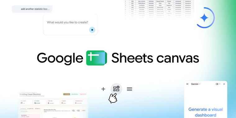 Google launches Sheets canvas for interactive dashboards with AI prompts