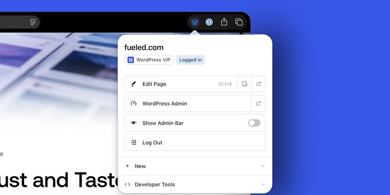 WordPress launches browser extension for Chrome and Safari that can replace the admin bar