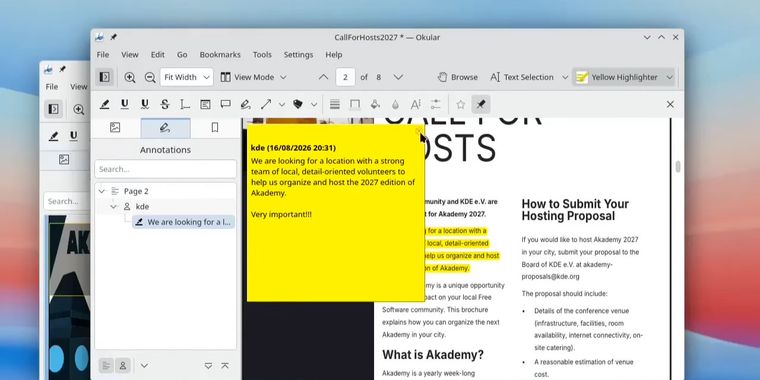 KDE Gear 26.08 brings improvements to Okular, Dolphin, Konsole, Kdenlive, Minuet, and more