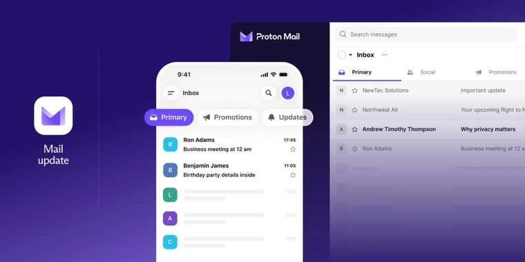 Proton Mail launches Categories to organize inbox emails automatically