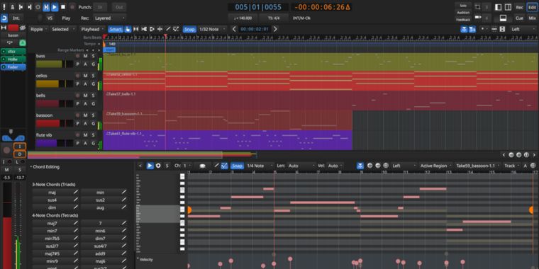 Ardour 9.8 adds keys, scales, improved session recovery, and advanced MIDI editing
