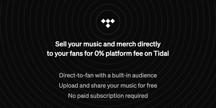 TIDAL drops direct-to-fan platform fees for U.S. artists, with more countries to follow