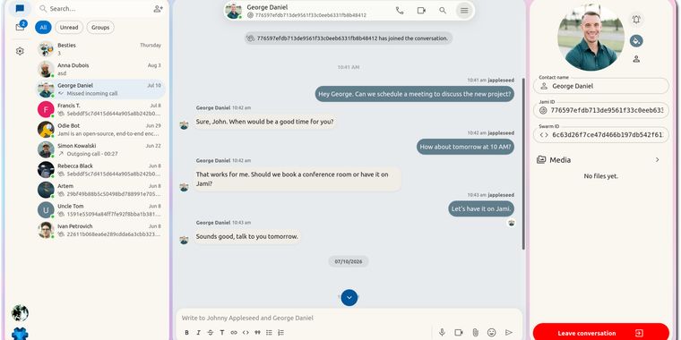Jami announces Jami Web: browser access and server controls
