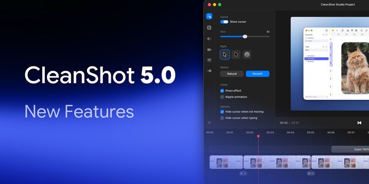 CleanShot X 5.0 introduces Studio Mode to turn a screen recording into a polished video