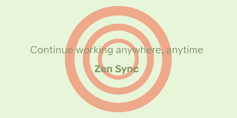 Zen adds Mozilla account sync for Spaces across devices