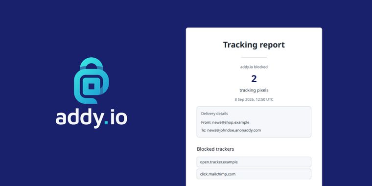 Privacy-focused email aliasing service addy.io now blocks email tracking pixels by default