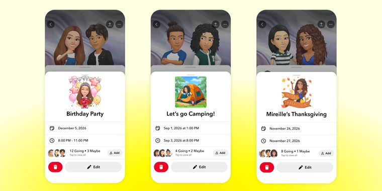 Snapchat is making it easier to organize IRL events and meetups with your friends