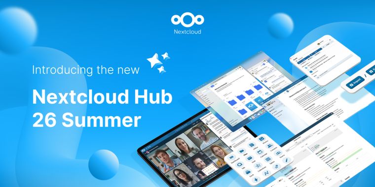 Nextcloud Hub 26 Summer adds Teams workspaces and brings Euro-Office to desktop