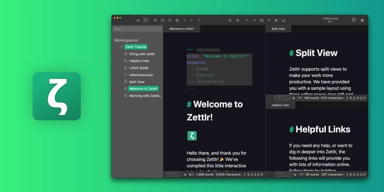 Zettlr 4.8 brings admonition support, overhauled full-text search and updated translations