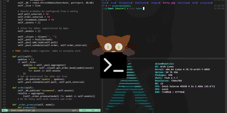 Kitty terminal emulator 0.49 released with custom shader support & major performance boost