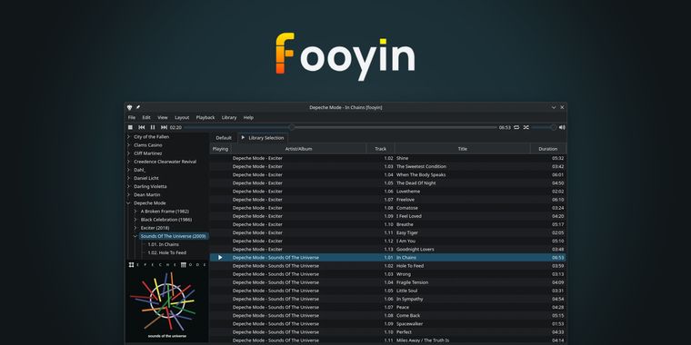Fooyin 0.13 launches with CD playback/ripping, global keyboard shortcuts, and a new logo