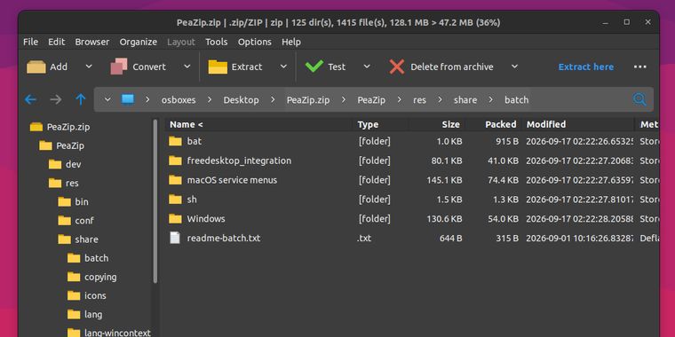 PeaZip 11.3 lands with improved ZPAQ support, new test function for PEA archives, and more